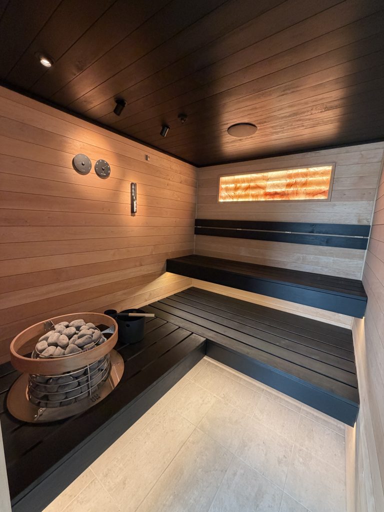 Custom indoor sauna